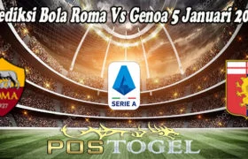 Prediksi Bola Roma Vs Genoa 5 Januari 2022