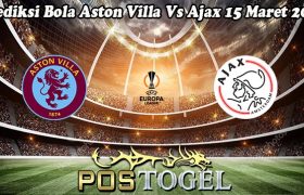 Prediksi Bola Aston Villa Vs Ajax 15 Maret 2024