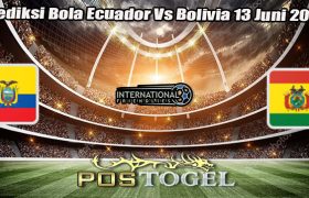 Prediksi Bola Ecuador Vs Bolivia 13 Juni 2024